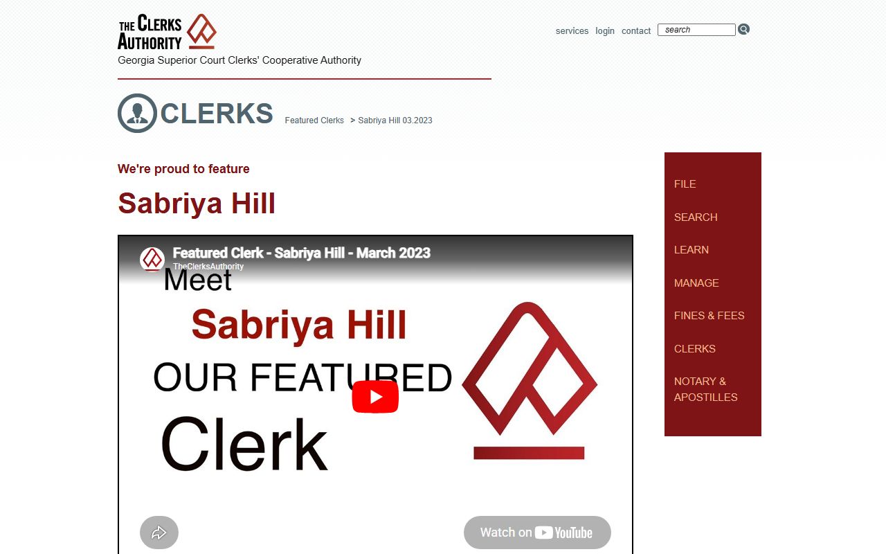 Sabriya Hill, Henry County Clerk of Superior Court, featured on GSCCCA